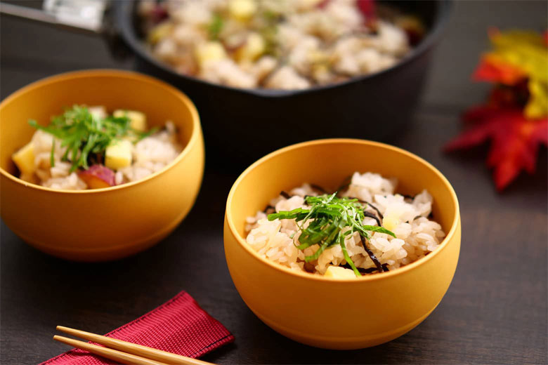 大人から子供まで好きな味♪さつま芋とチーズの炊き込みご飯 《金芽米レシピ》